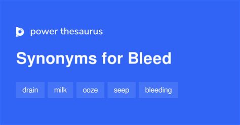 bleked com|bleeds synonym.